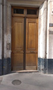 Vchodové dveře v Lyonu